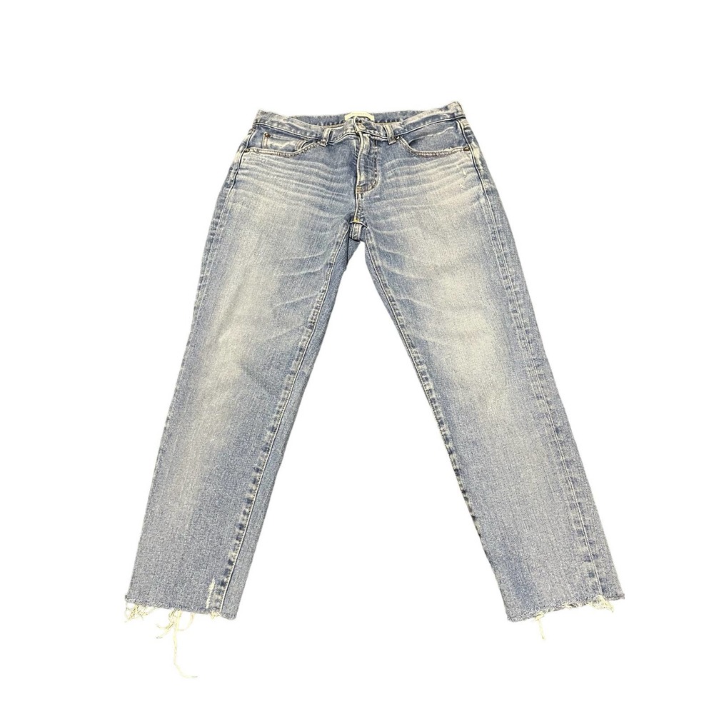 MOUSSY VINTAGE HOWA Japan made Comfort Light blue Distressed Jeans size 28